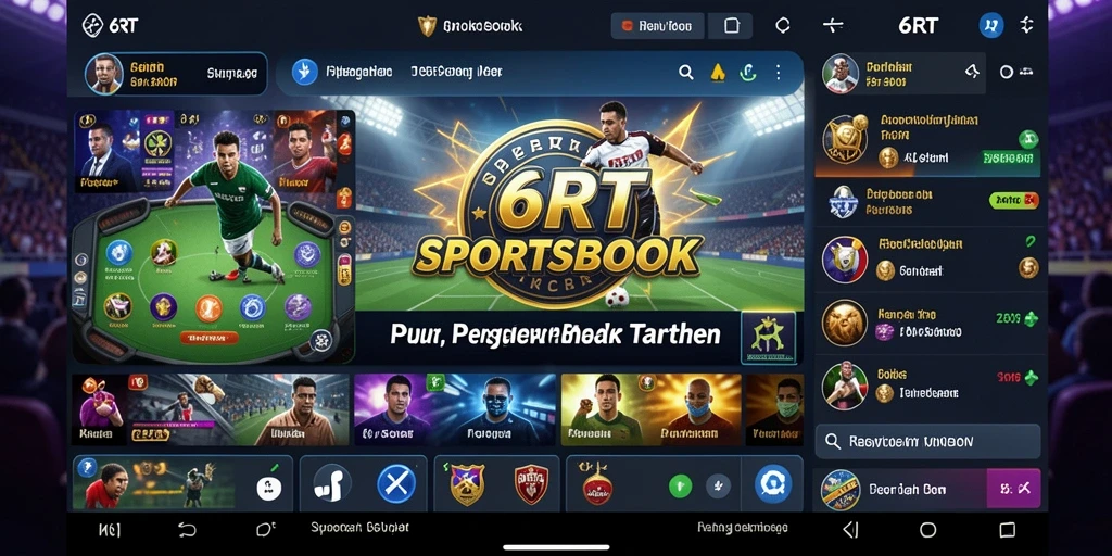 Tampilan gameplay 6RT yang menarik dengan berbagai jenis taruhan olahraga.
