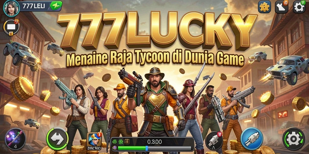 Tampilan gameplay menegangkan dari 777LUCKY di dunia Tycoon.