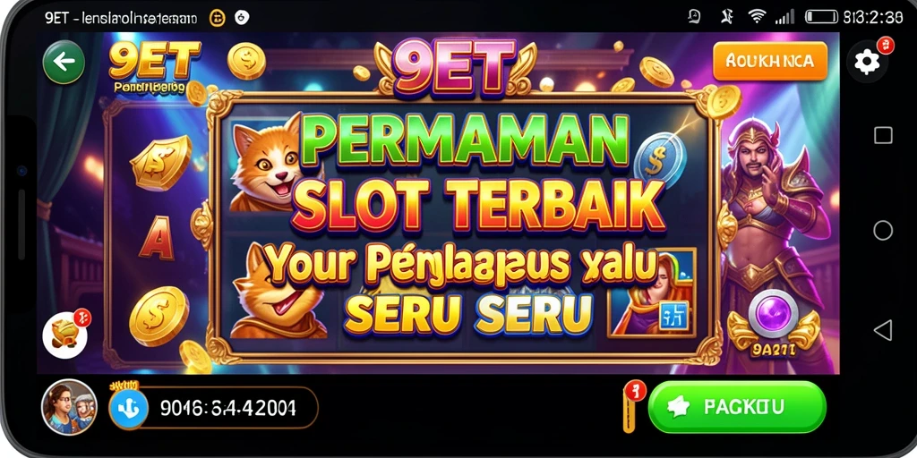 Tampilan gameplay <strong>9ET</strong> yang menarik saat memutar gulungan slot.