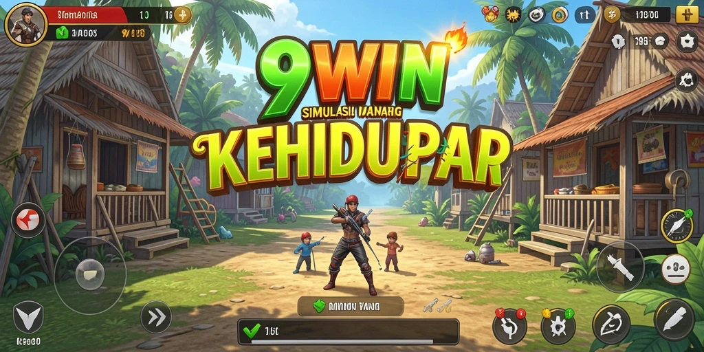 Screenshot gameplay 9WIN yang menunjukkan simulasi kehidupan yang mendalam.
