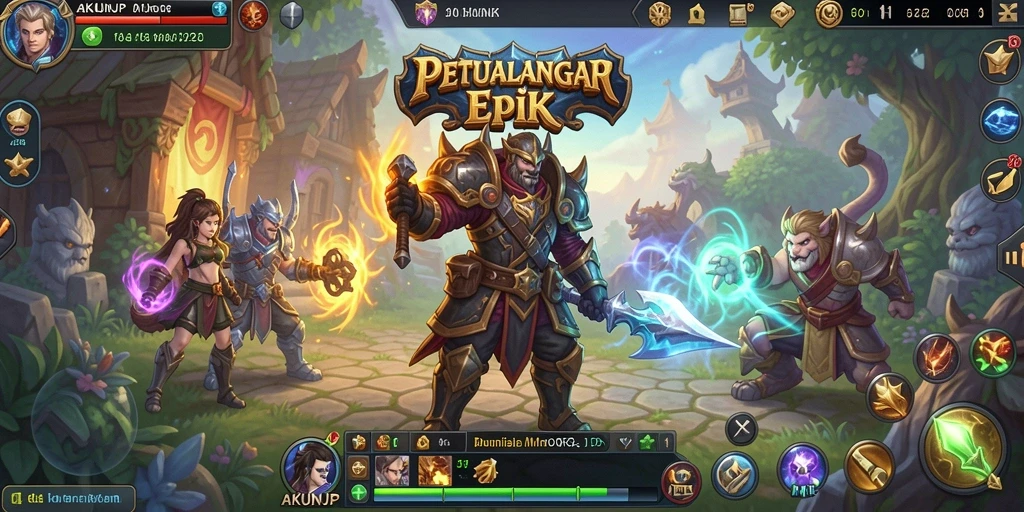 Screenshot menampilkan aksi seru dalam pertempuran MMORPG yang mendebarkan.