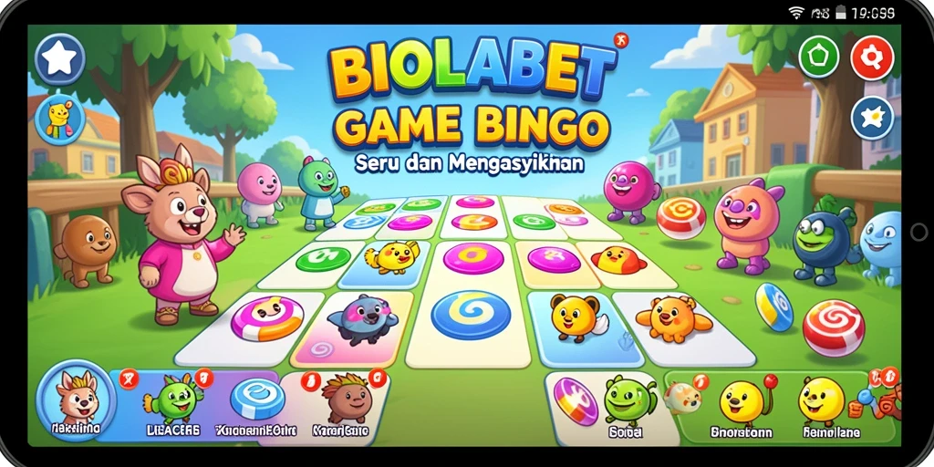 Tampilan gameplay seru dalam BIOLABET Bingo.