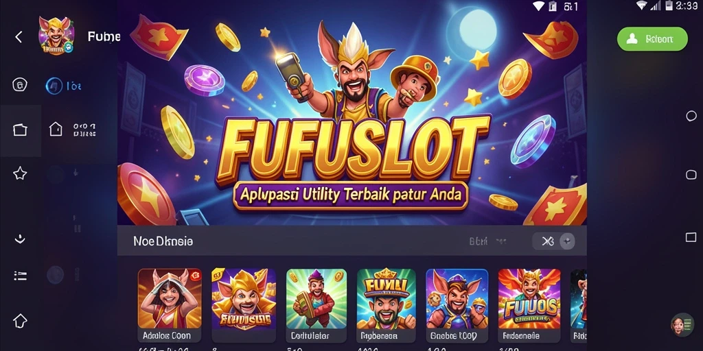 Screenshot FUFUSLOT menampilkan antarmuka pengguna yang sederhana dan fungsional.