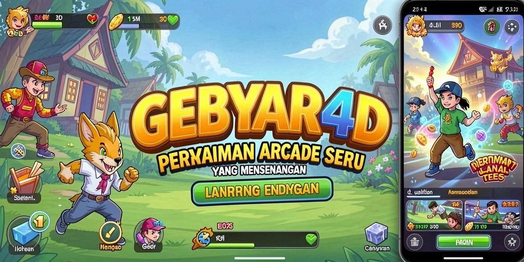 Screenshot gameplay GEBYAR4D menampilkan tantangan seru dan grafis menawan.
