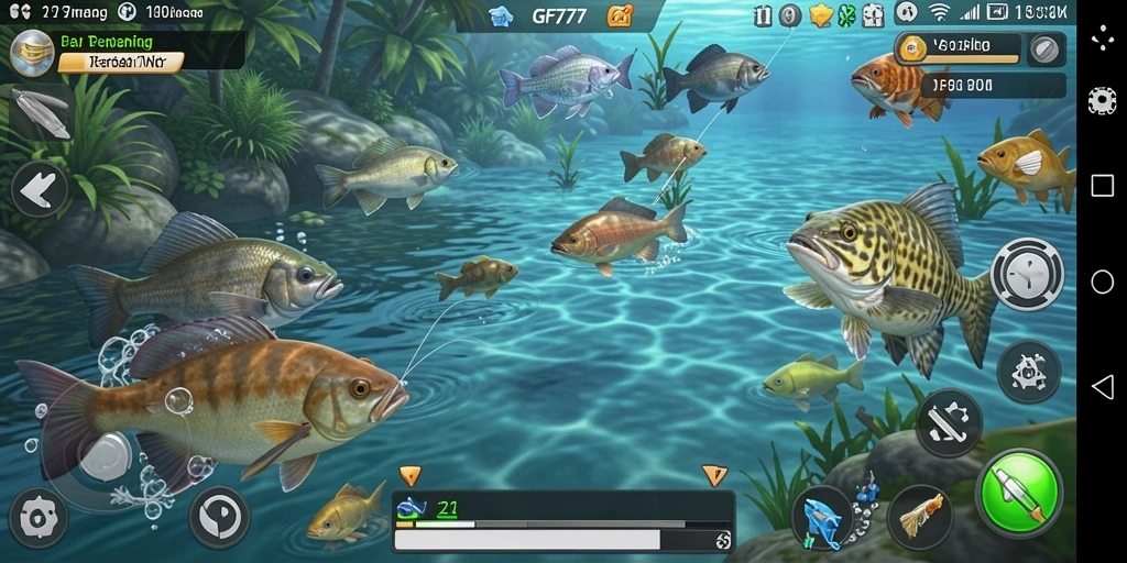 Tangkapan ikan terbaik dalam gameplay GF777 yang seru.