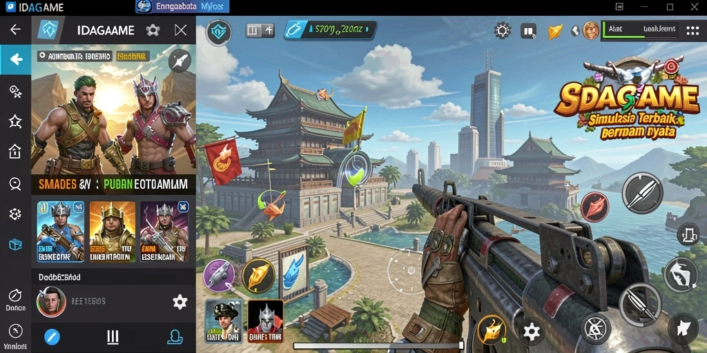 Tampilan gameplay IDAGAME yang menarik dan mendetail.