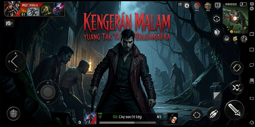 Screenshot menampilkan gameplay menyeramkan IN22 dengan efek visual yang menciptakan ketegangan.