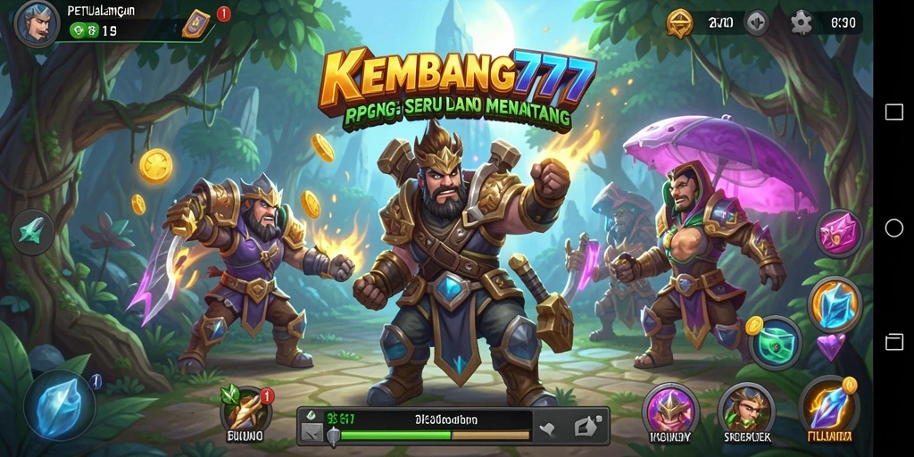 Gameplay KEMBANG777 dengan grafis yang menawan dan petualangan seru.