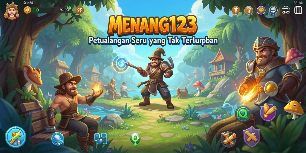 Tampilan gameplay <strong>MENANG123</strong> yang mendebarkan dalam misi eksplorasi.