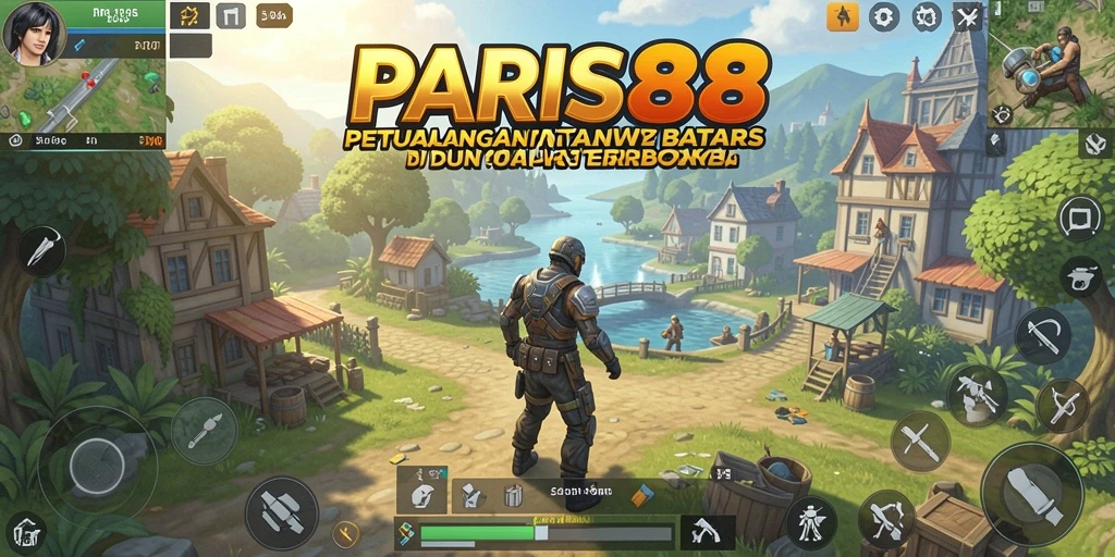 Tampilan gameplay PARIS88 yang menakjubkan di dunia terbuka.