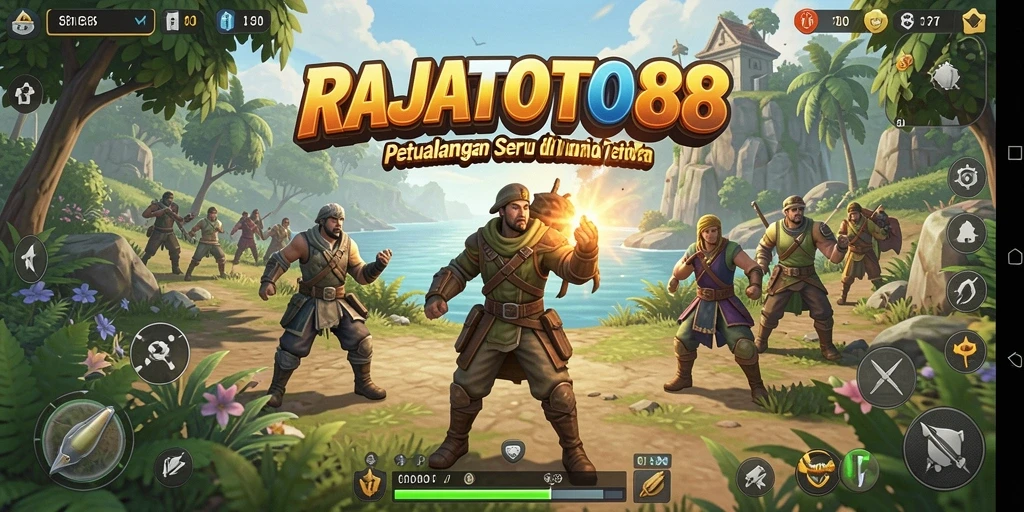 Screenshot dari gameplay <strong>RAJATOTO88</strong> menampilkan petualangan di dunia terbuka yang menakjubkan.