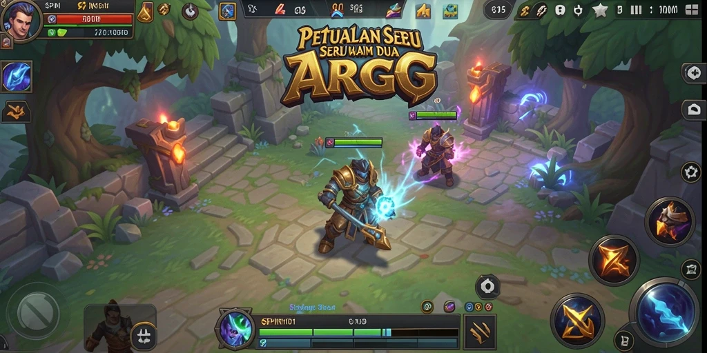 Tampilan gameplay ARPG yang menegangkan dan penuh aksi.