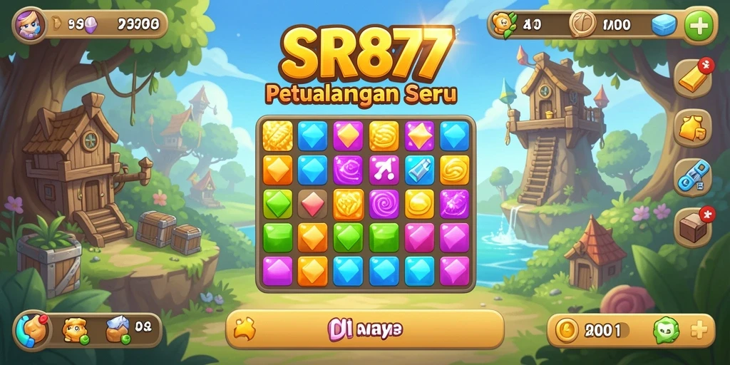 Menampilkan gameplay seru Match-3 dengan grafis yang menawan.