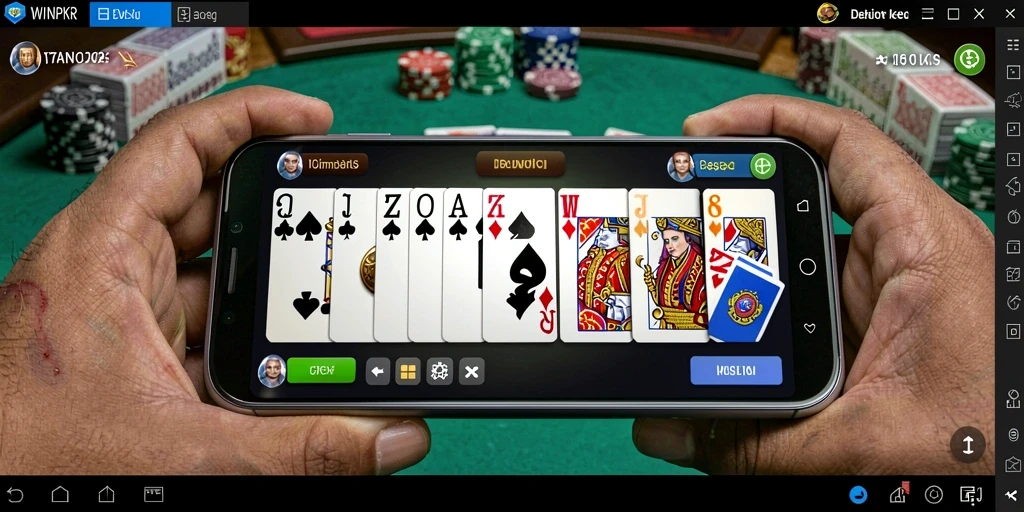 Tampilan gameplay menarik dari WINPKR dengan strategi yang mendebarkan.